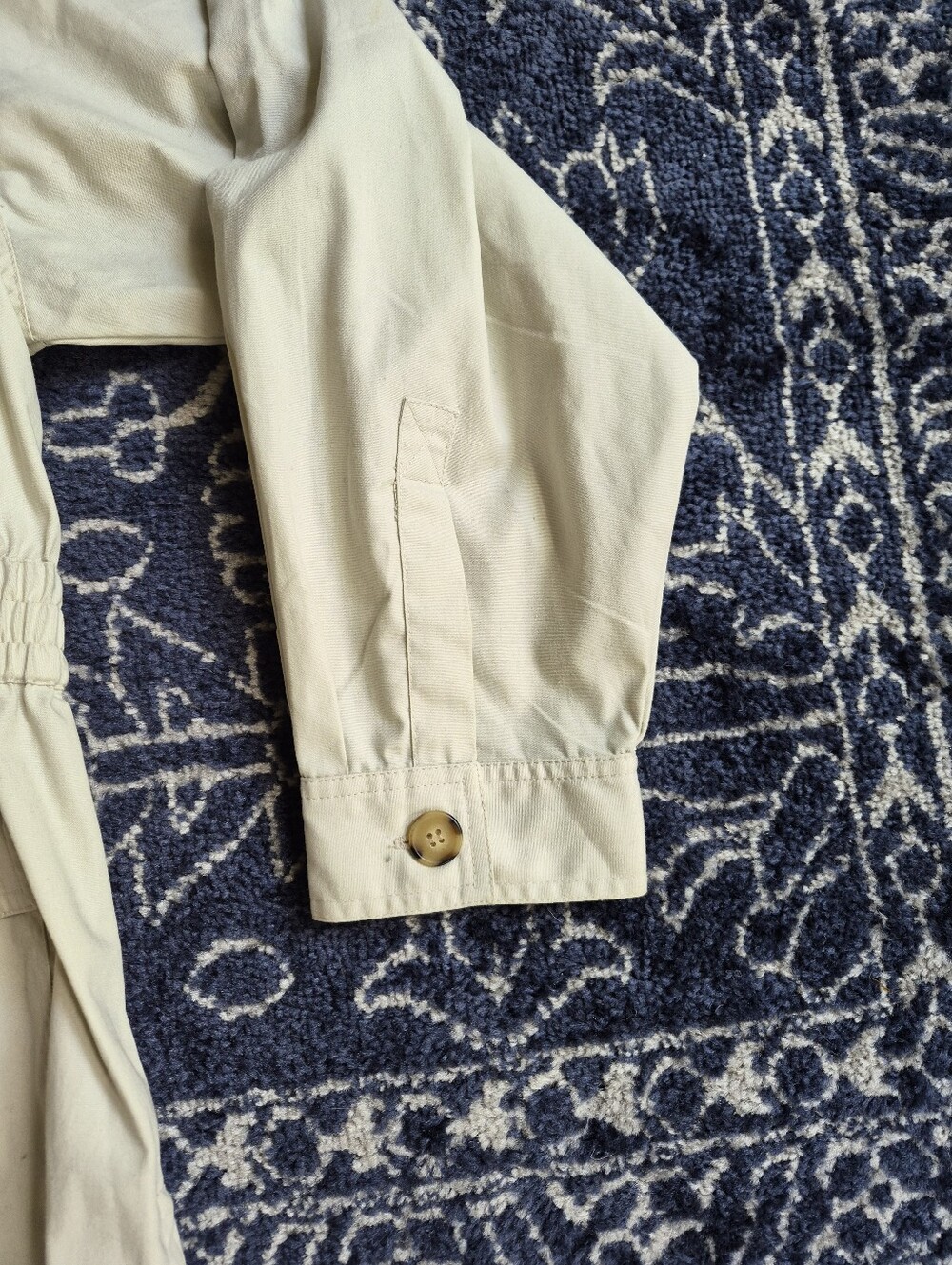 Vintage 1980s Haband Safari Jacket, RollUp Sleeves, Full Rear Side Pleats, MINT! - Picture 7 of 16